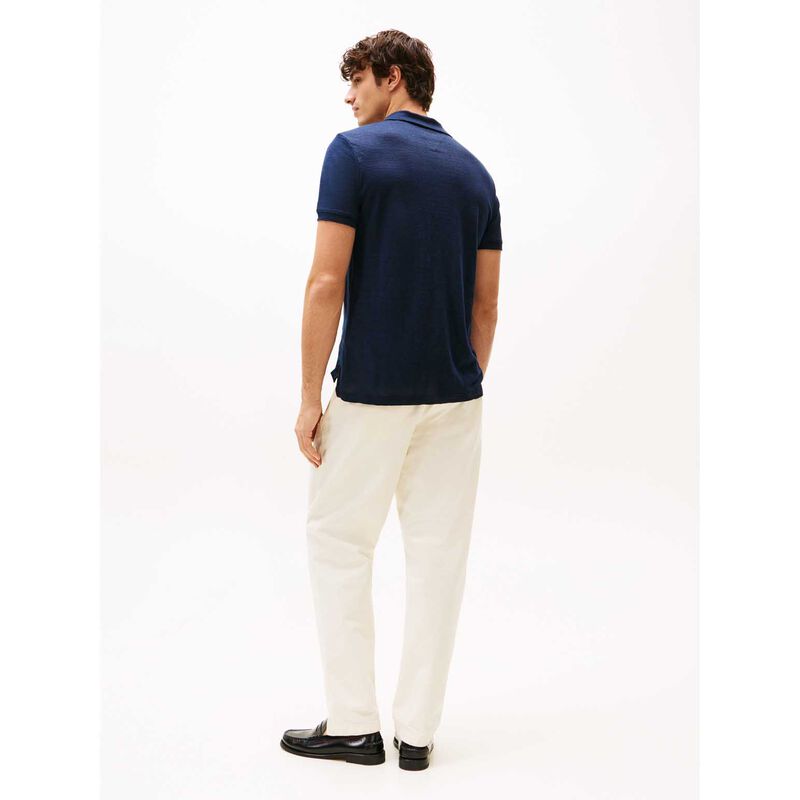 Tommy Hilfiger Regular Fit Linen Polo Shirt image number 1